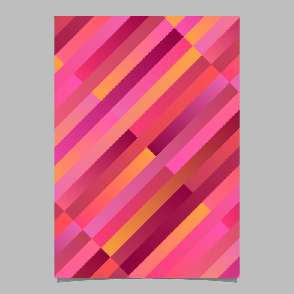 Abstract modern geometrical diagonal stripe flyer background template vector