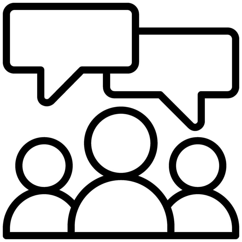 People communication icon vector