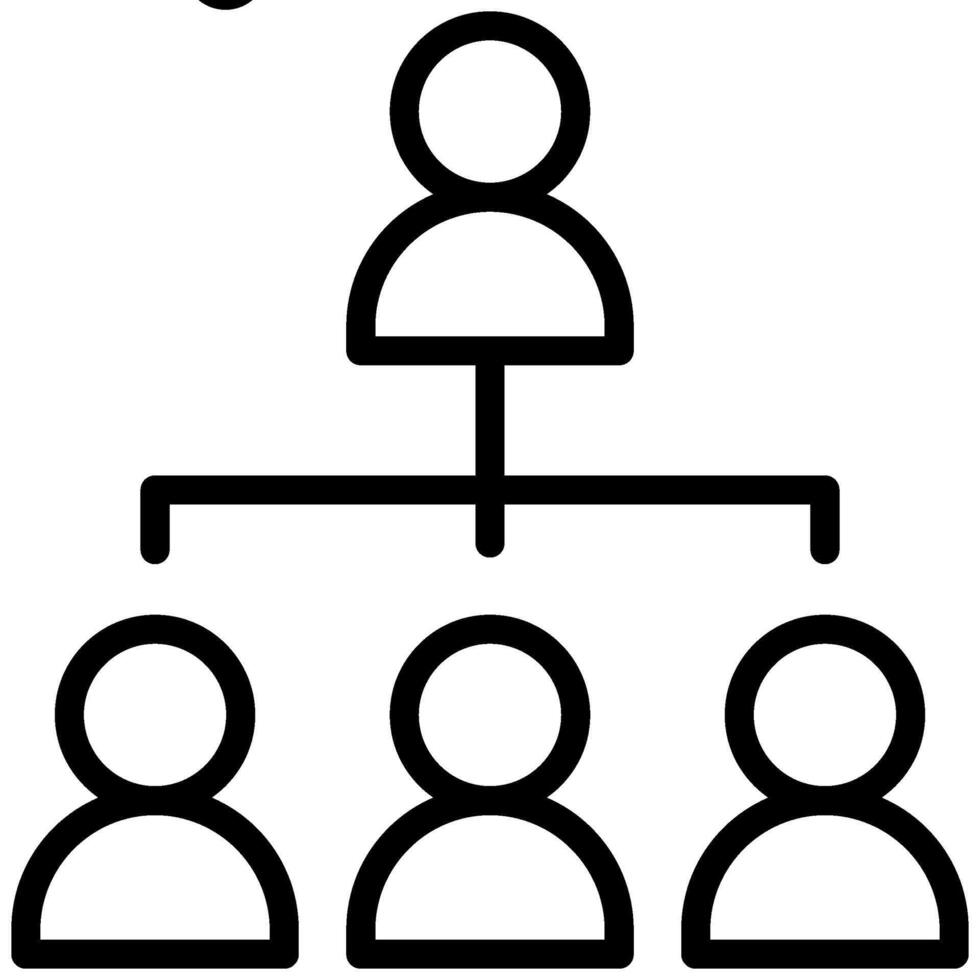 team management icon vector