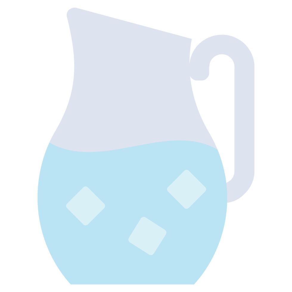 Pitcher Flat Icon, Solid Color Flat Icon Symbol vector