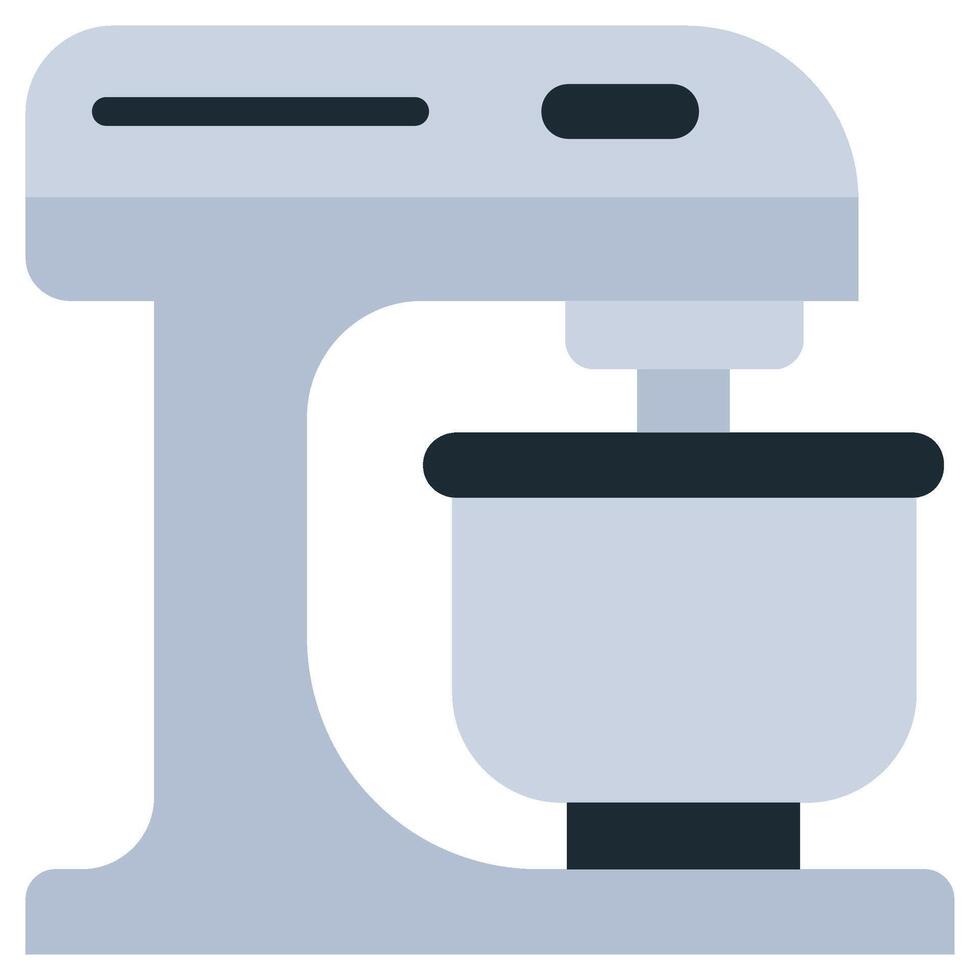 Stand Mixer Flat Design Icon, Flat Design Icon Symbol vector