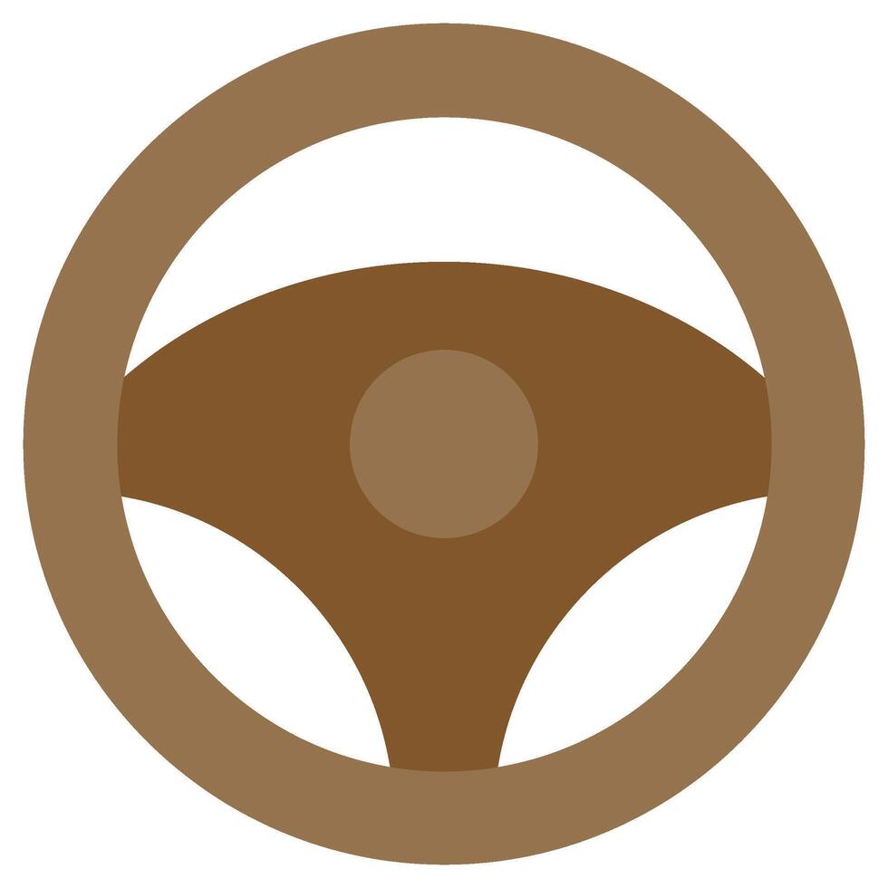 Steering Flat Design Style Icon - Car Service vector