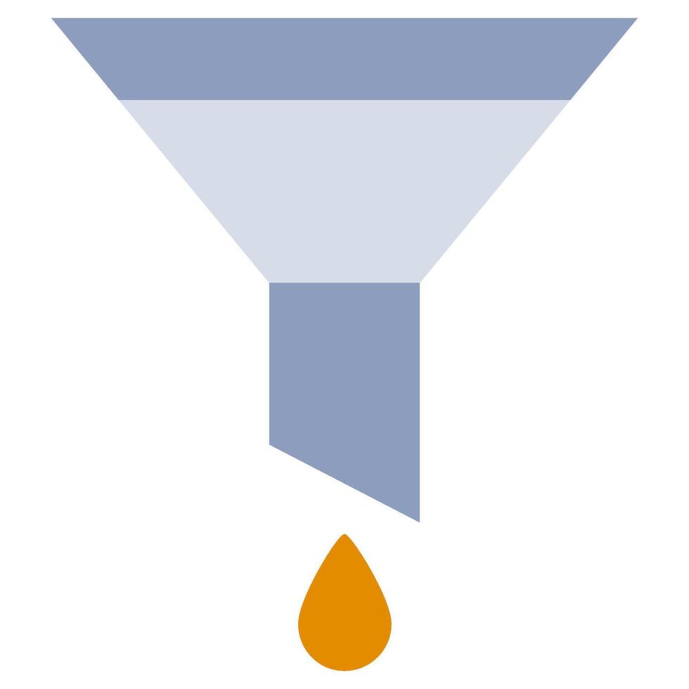 Oil Funne Flat Design Style Icon - Car Service vector