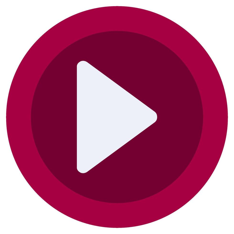 Play Button Flat Design Icon, Audio Element Flat Design Icon Symbol vector