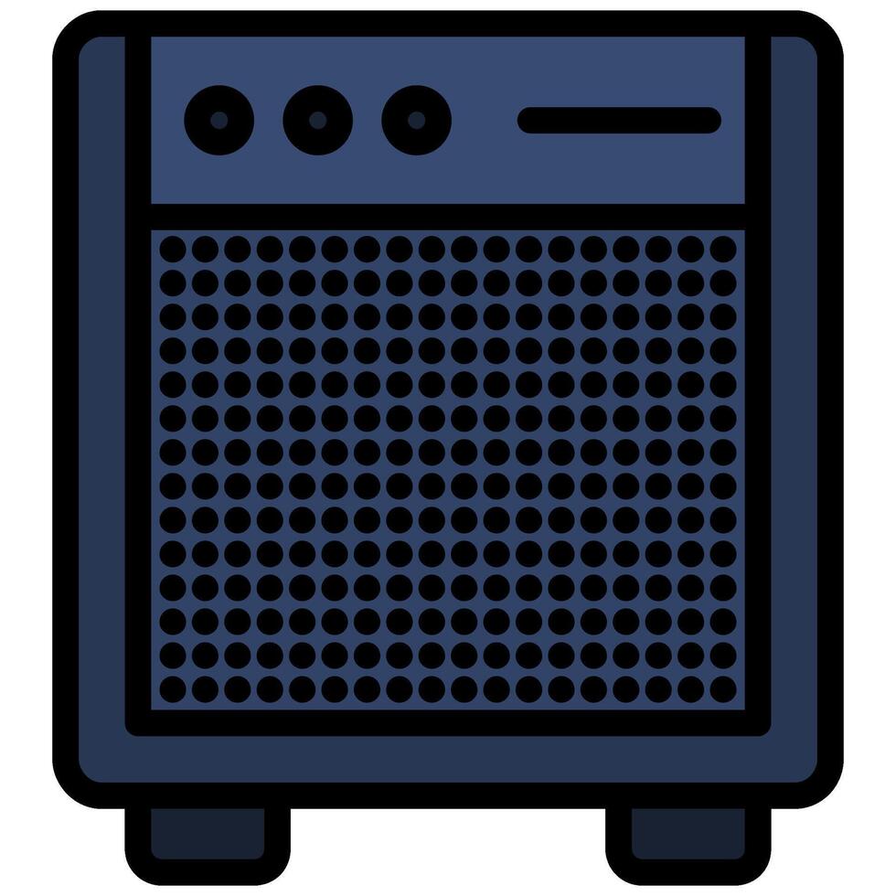 Sound Amplifier Outline Design Icon, Audio Element Outline Design Icon Symbol vector