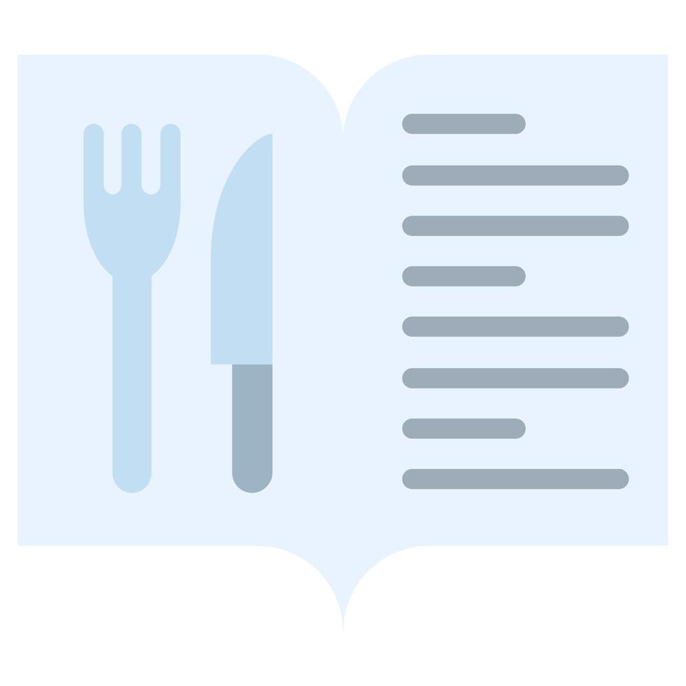 Menu Icon, Flat Design Style Icon, Restaurant Element Icon Collection vector