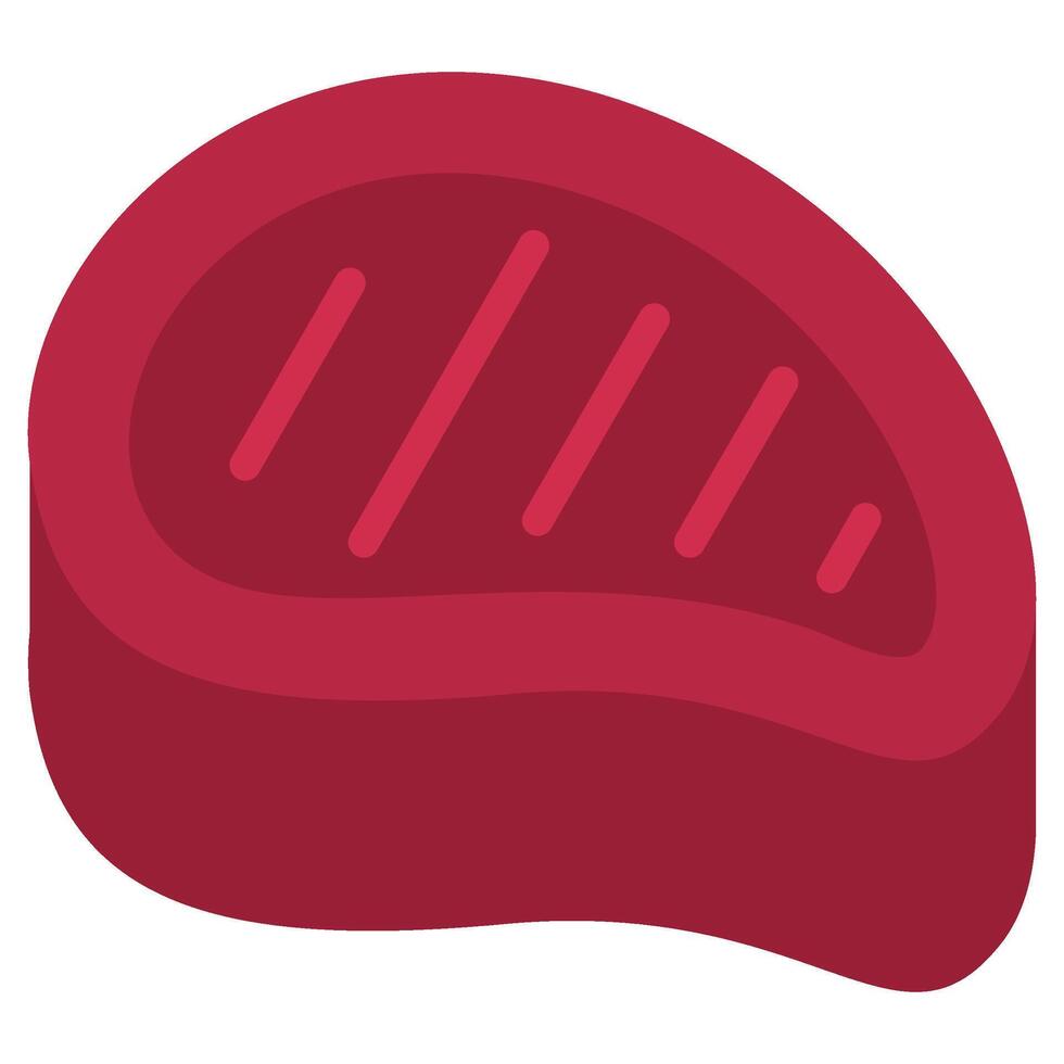 Meat Icon, Flat Design Style Icon, Restaurant Element Icon Collection vector