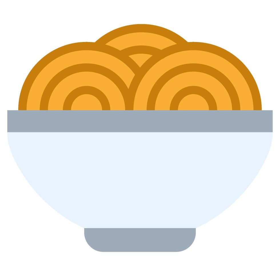Noodle Icon, Flat Design Style Icon, Restaurant Element Icon Collection vector