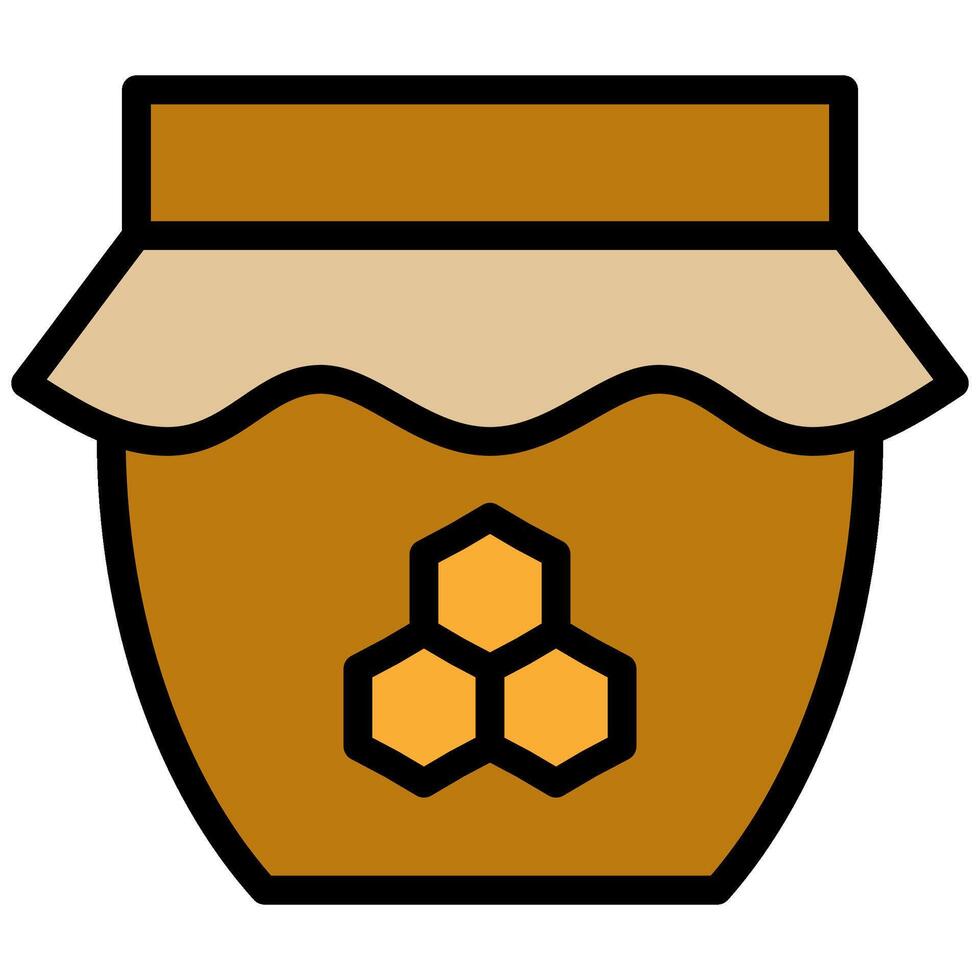 Honey Pot Icon, Flat Design Style Icon Symbol, Farming Element Icon vector