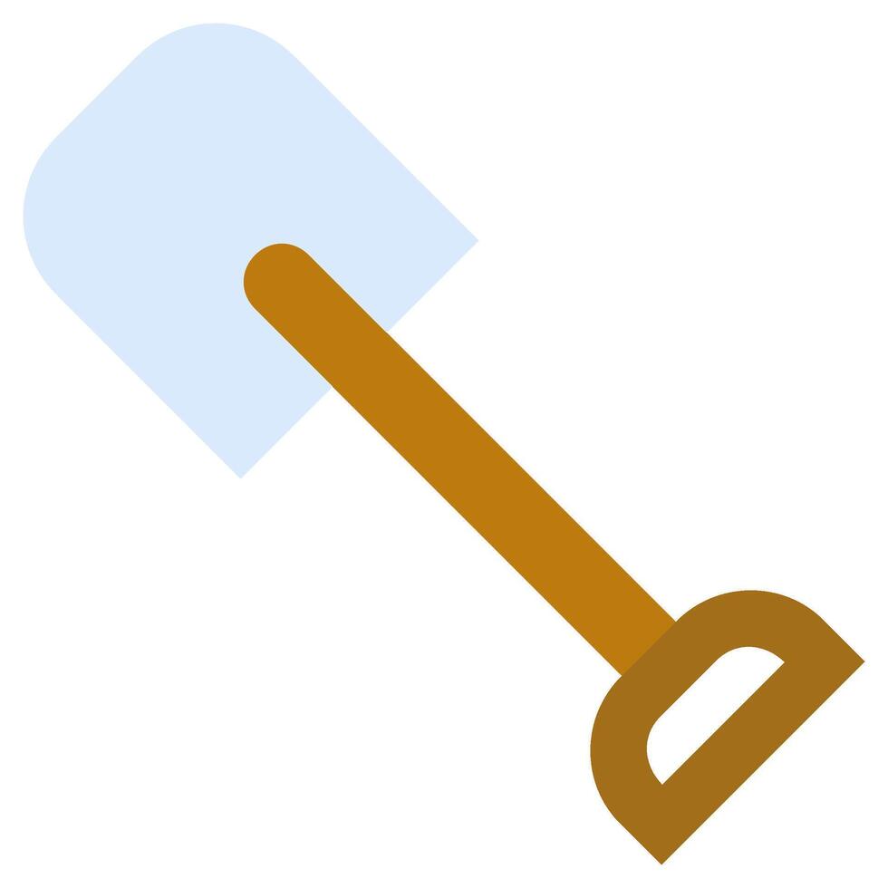 Shovel Flat Icon, Flat Design Style Icon Symbol, Farming Element Icon vector