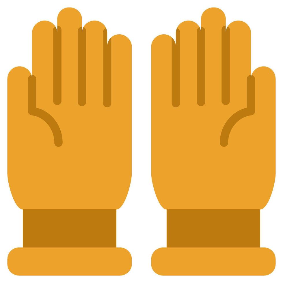 Farming Glove Flat Icon, Flat Design Style Icon Symbol, Farming Element Icon vector