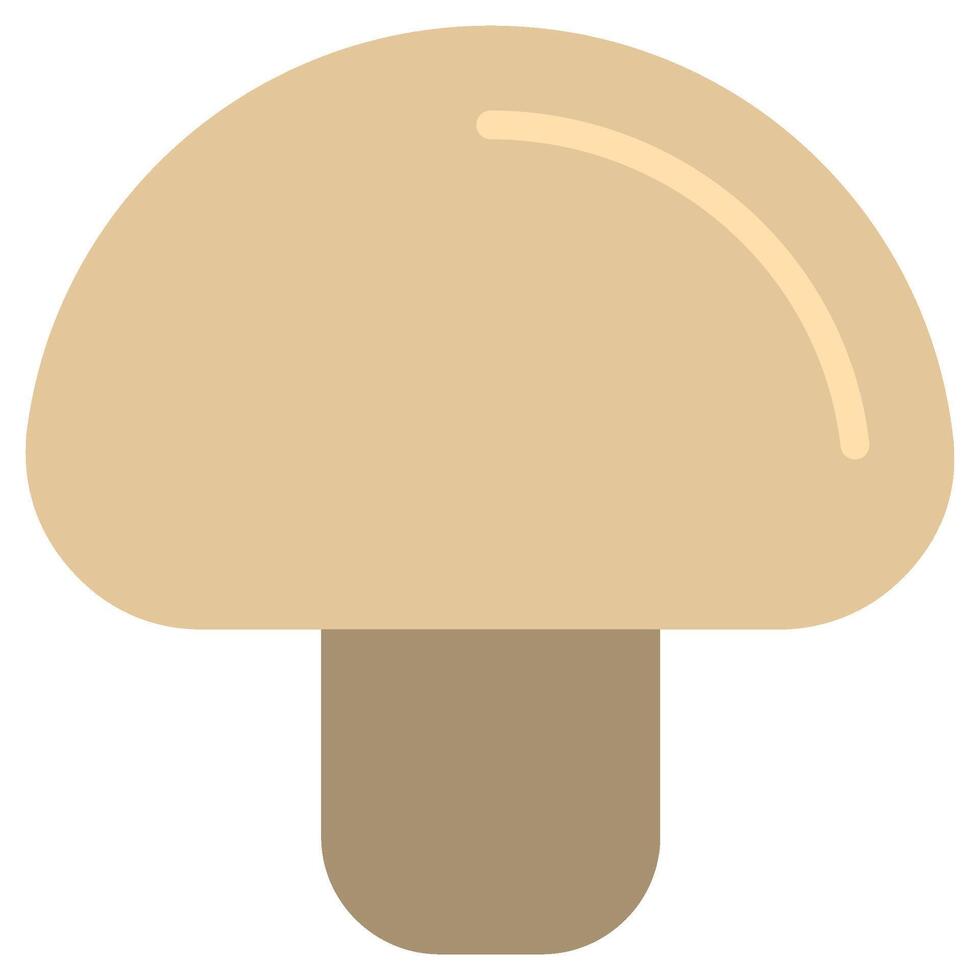 Mushroom Icon, Fruit and Vegetable Flat Design Icon Symbol vector