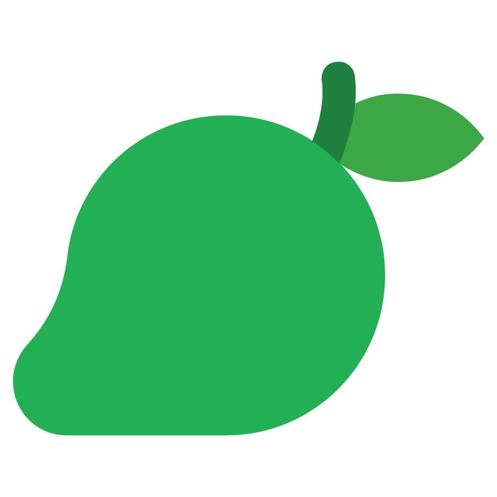 Mango Icon, Fruit and Vegetable Flat Design Icon Symbol vector