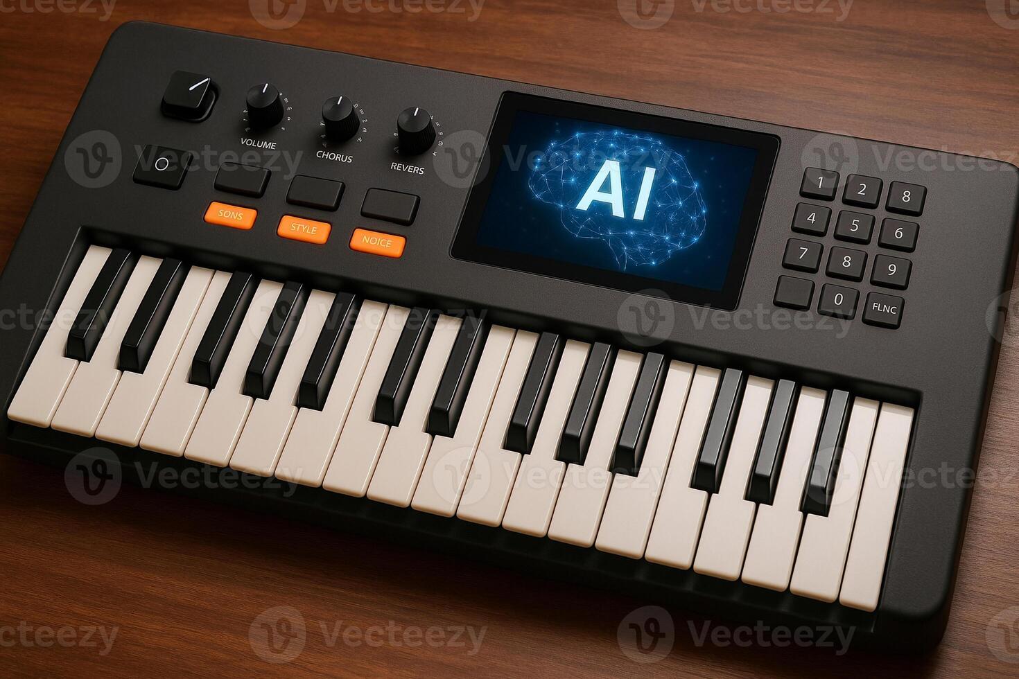 An electronic keyboard with the word ai on it photo