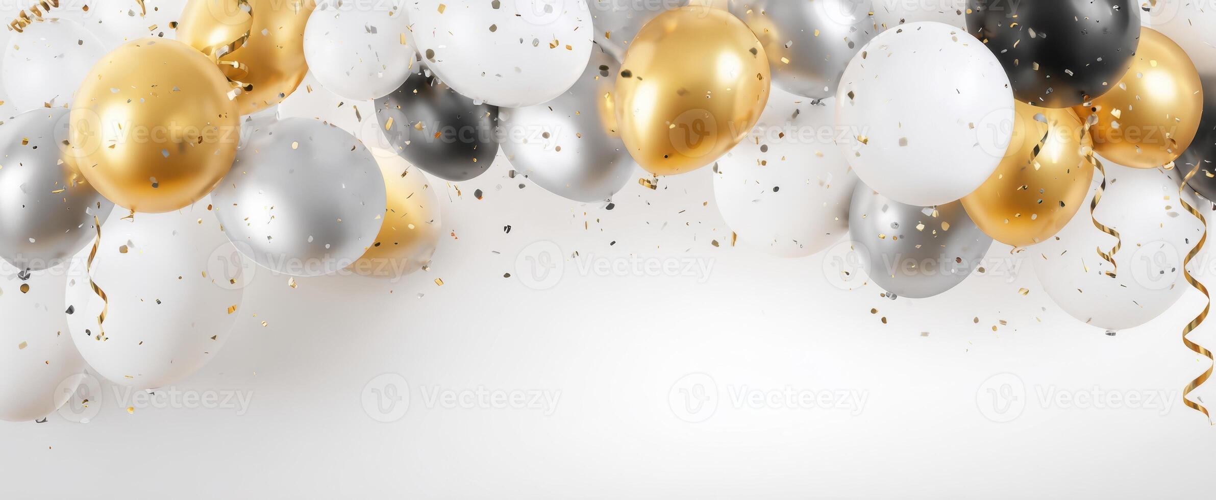 The colorful balloons create a festive atmosphere for joyful celebrations. photo