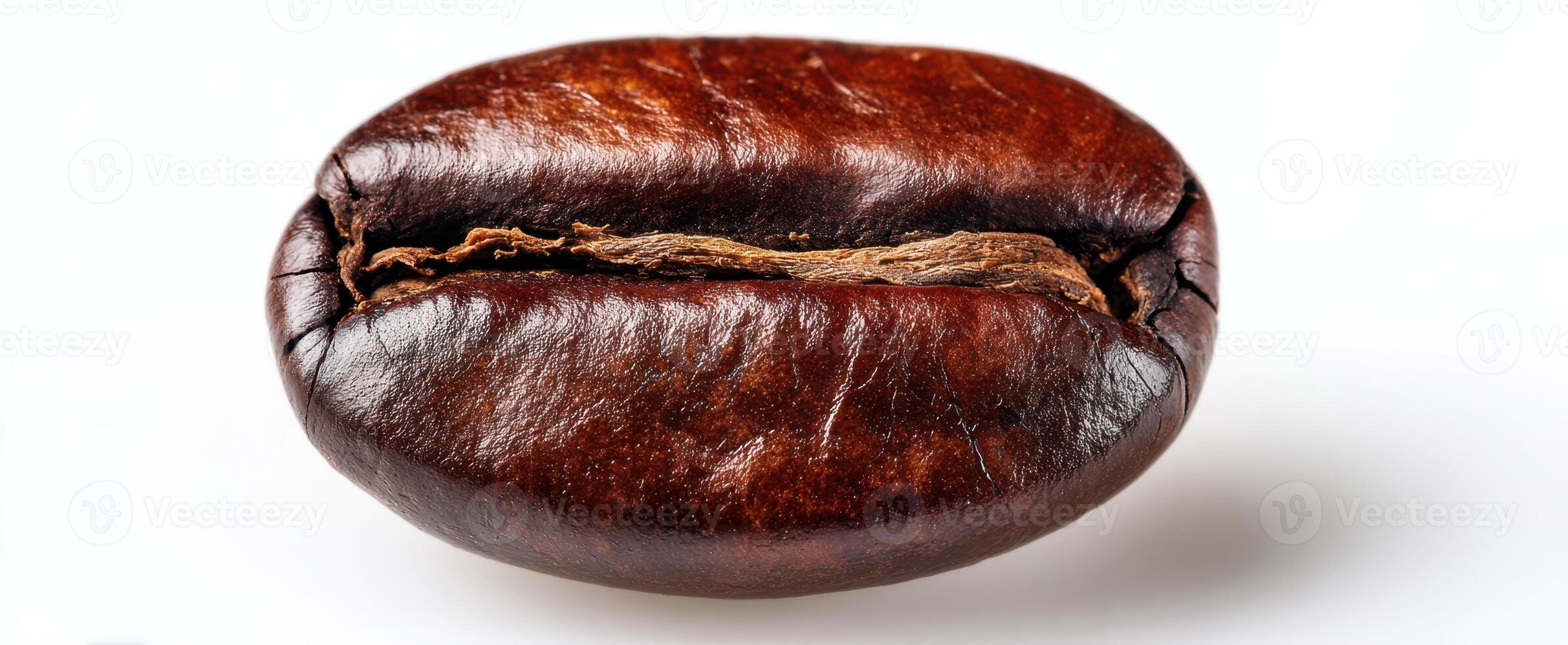 The unique coffee bean showcasing rich colors and textures in close-up photography. photo