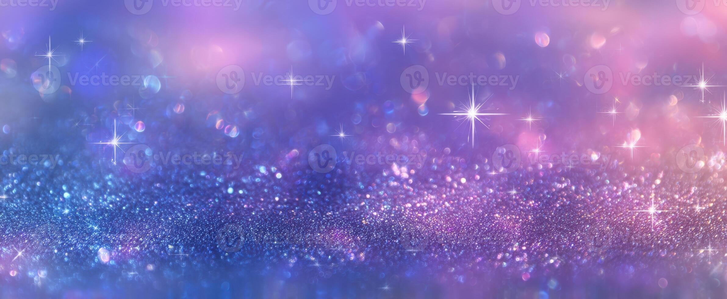 The sparkling, vibrant backdrop of shimmering lights and colors. photo