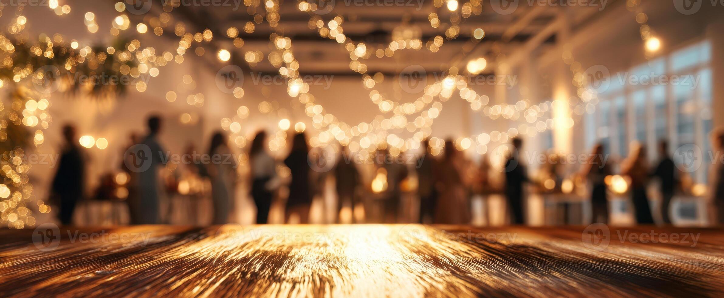 The Warm Glow of a Festive Celebration with Friends and Family photo