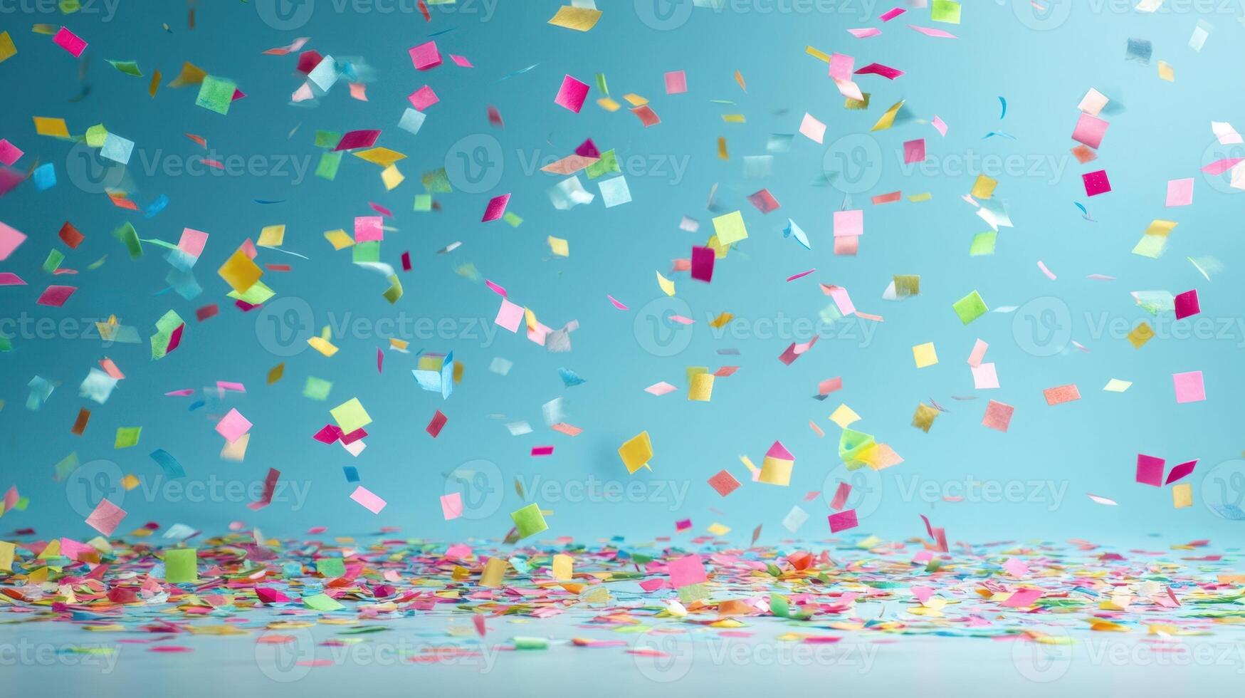 The Confetti Delight Creating a Joyful Atmosphere for Celebrations. photo