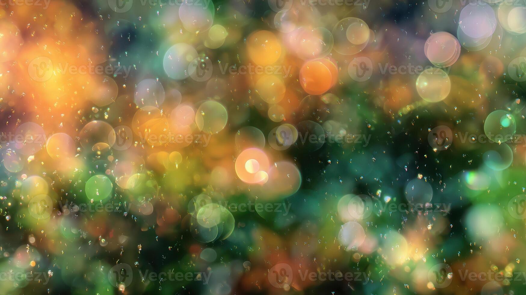 The enchanting bokeh lights create a mesmerizing and colorful abstract background. photo