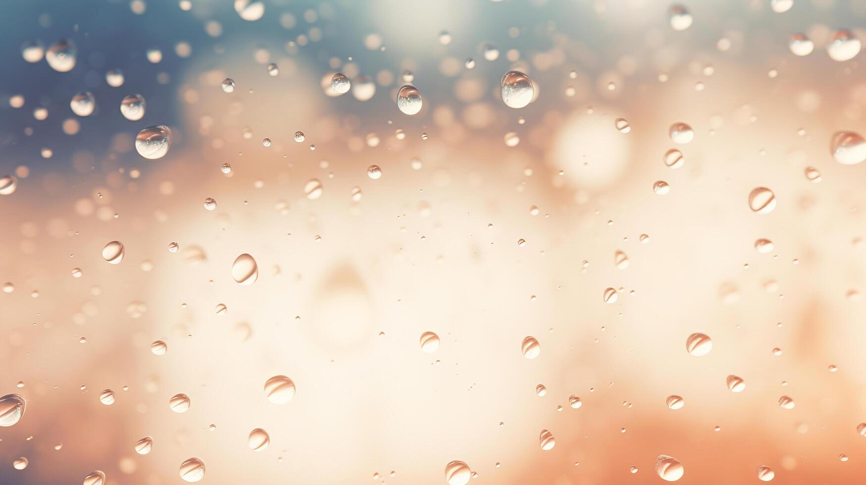Raindrops on the window glass background photo