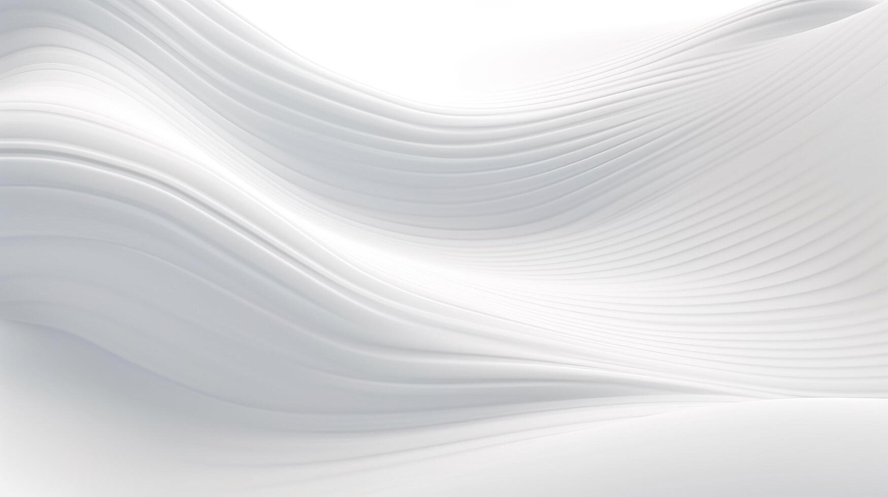 Abstract white wave background with wavy lines photo