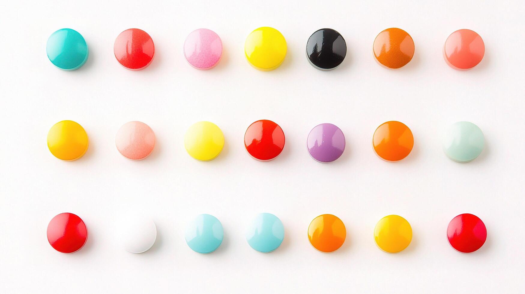 A group of colorful jelly beans arranged in a row photo