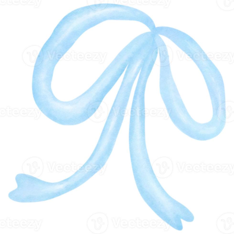 a blue ribbon on a transparent background png
