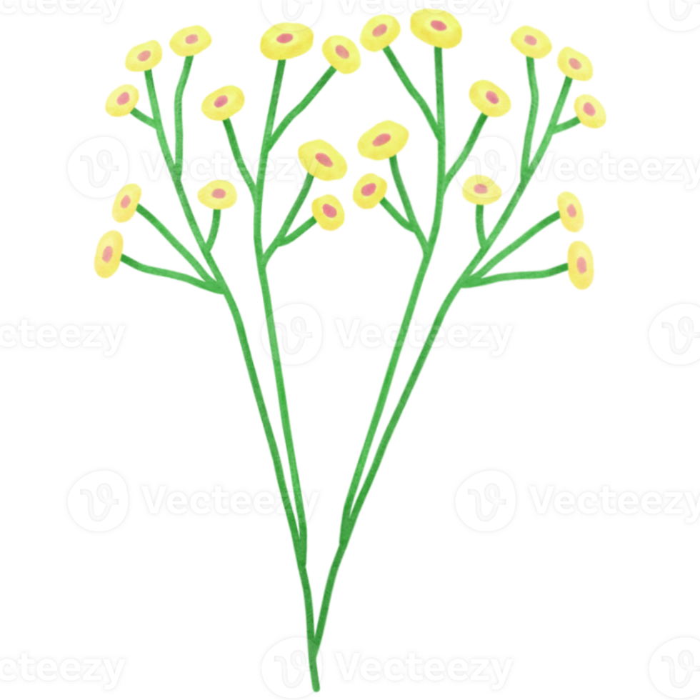 yellow flowers clip art cute png