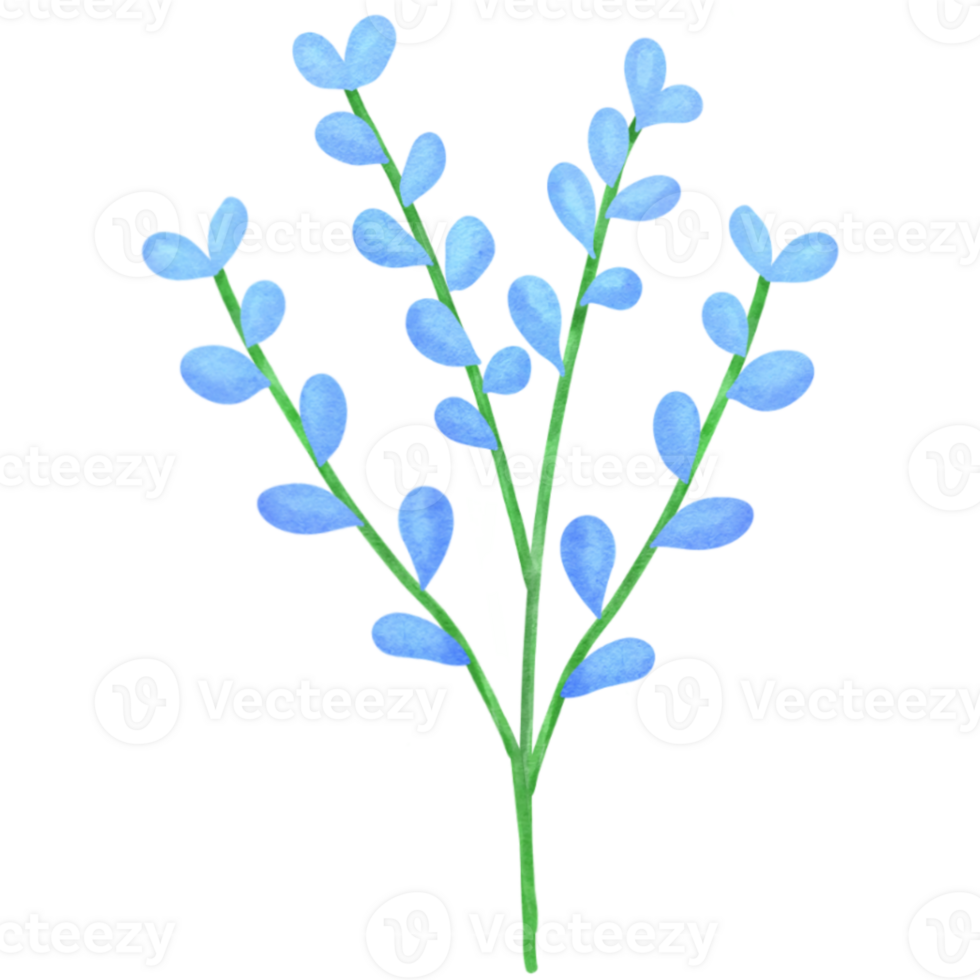 blue flowers clipart bouquet cute png