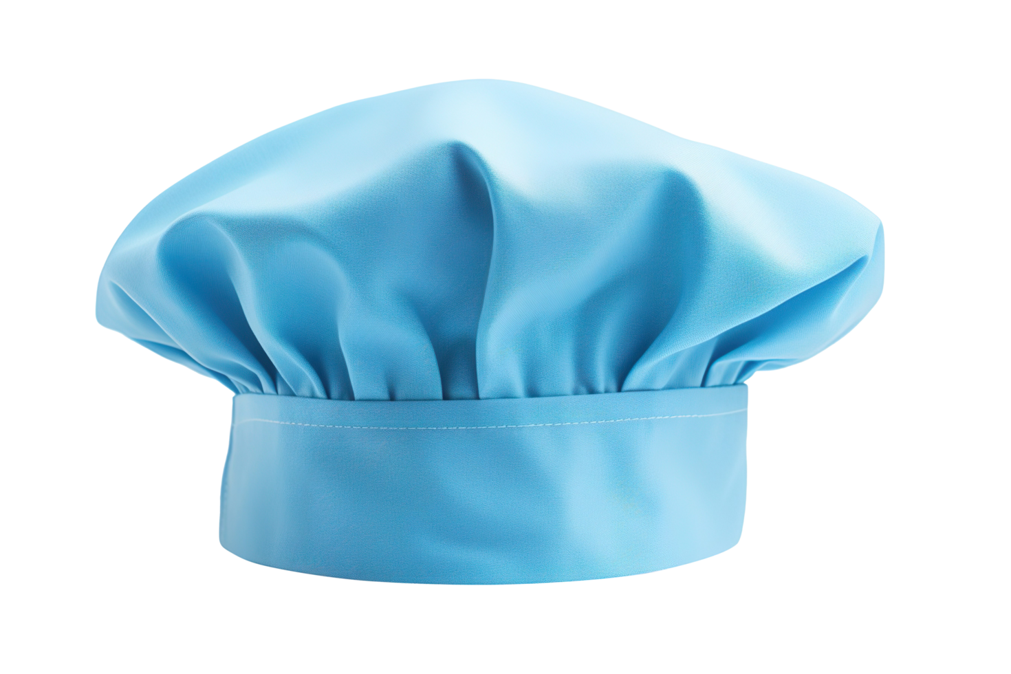 blue chef cap isolated on transparent background png