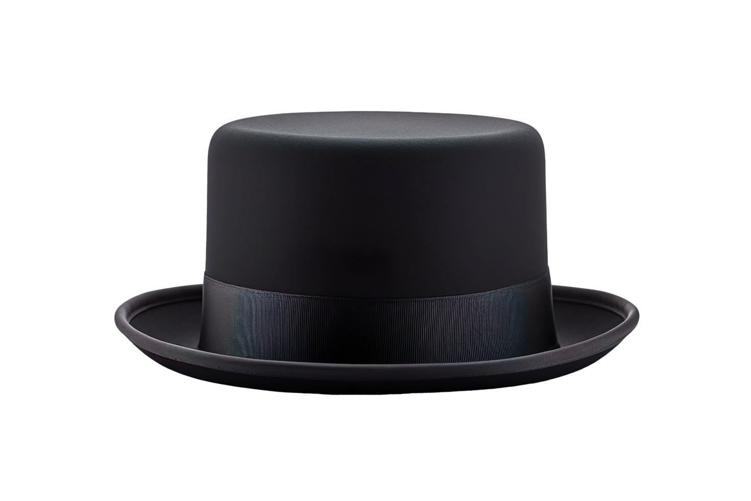 Black top hat isolated on transparent background png