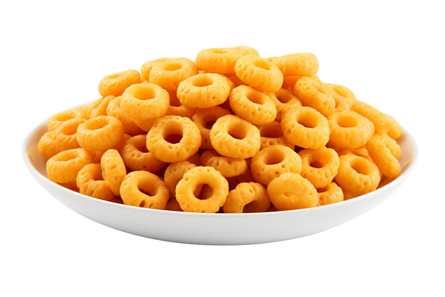 Cheerios cereal corn rings isolated on transparent background png