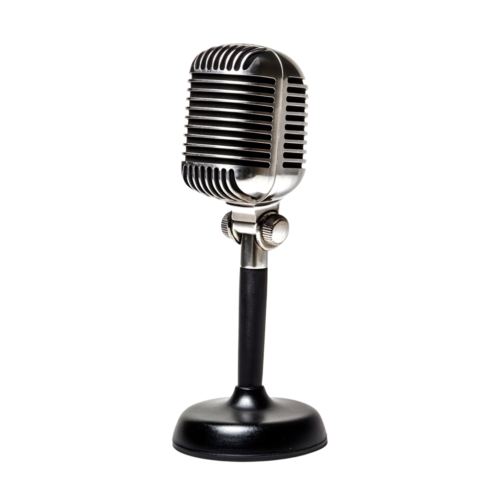A wireless microphone isolated on a transparent background png