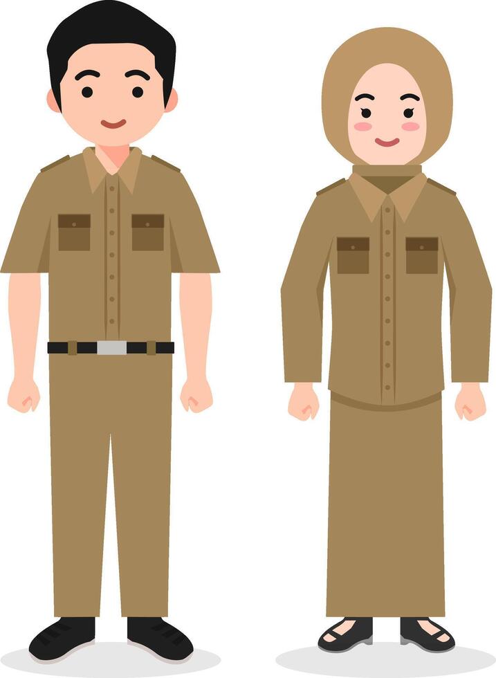 Indonesian Civil Servant Teacher vector