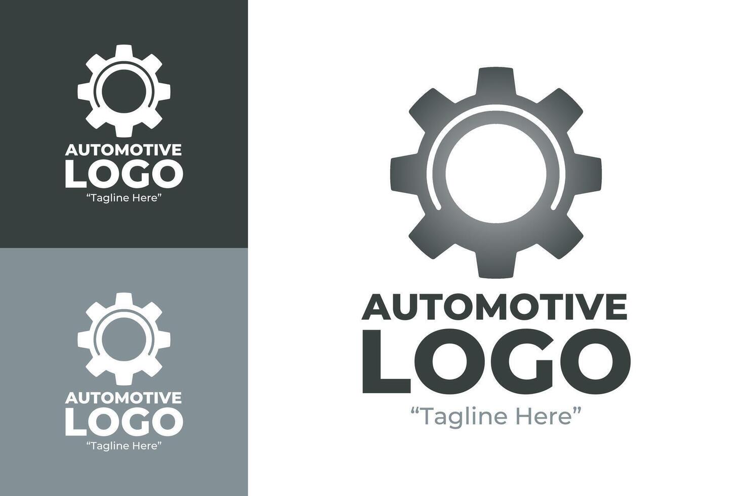 Simple Automotive Gear Logo for Car Service Business vector