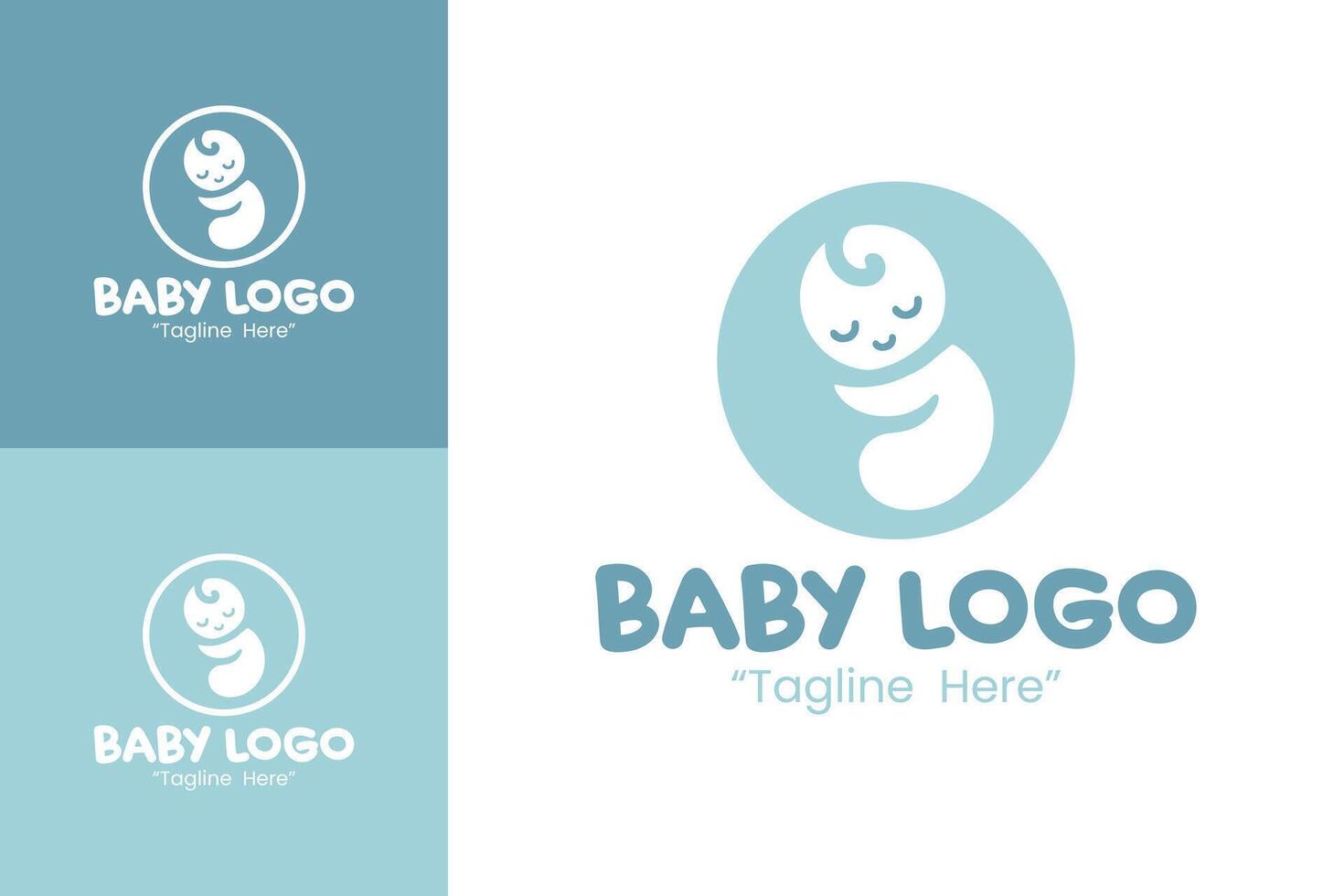 Baby Logo Creative and Wholesome Logo for Baby Care vector