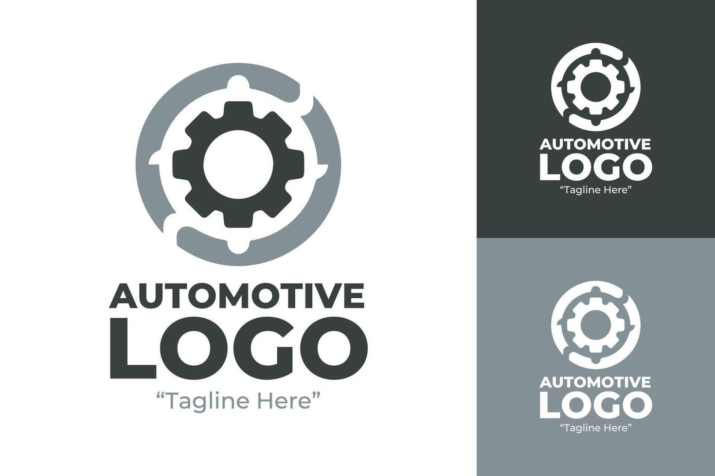 Automotive Gear Logo for Auto Repair and Service Company vector