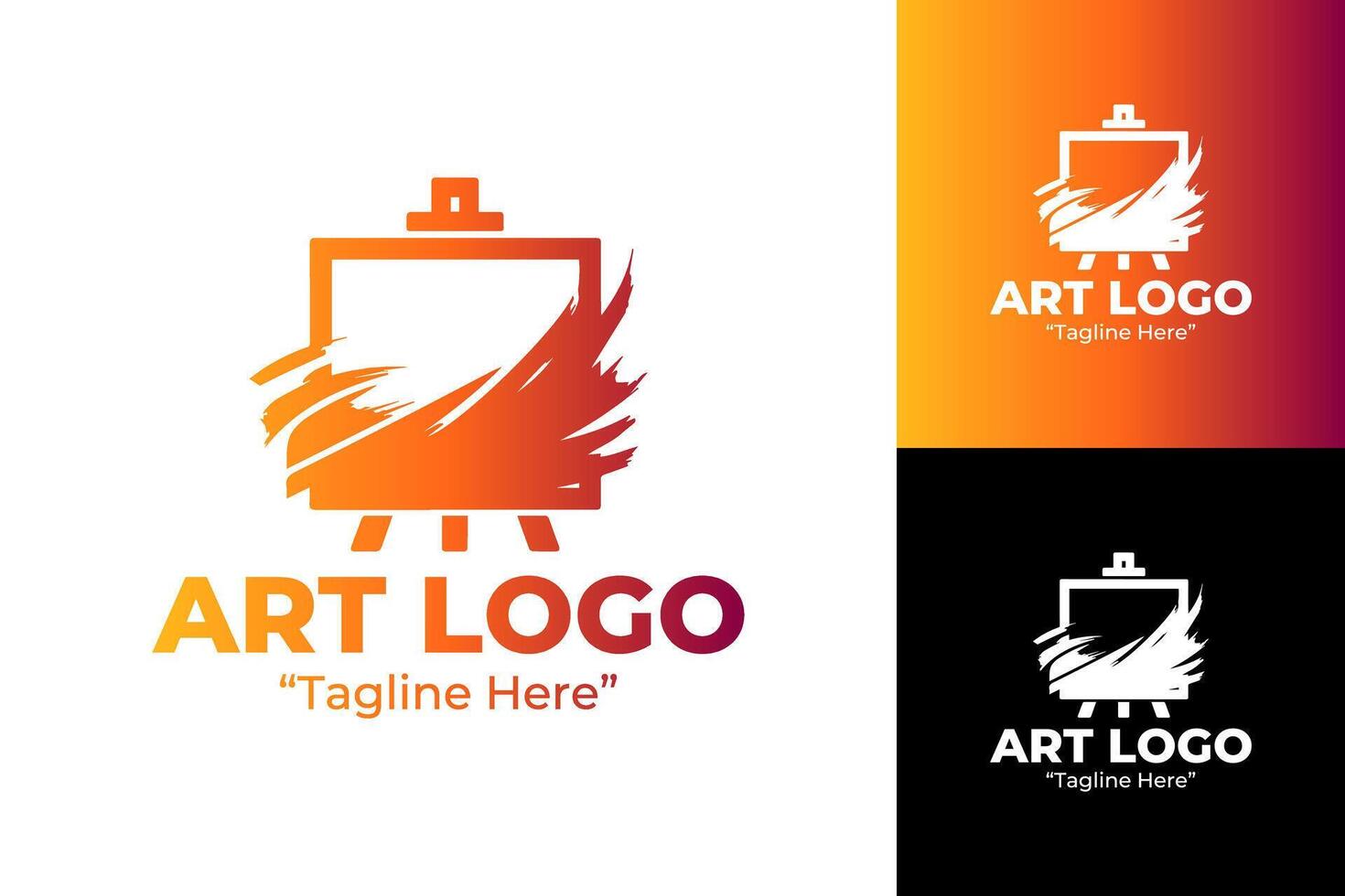 Minimalist Art Logo for Visual Artists and Creative Studios vector