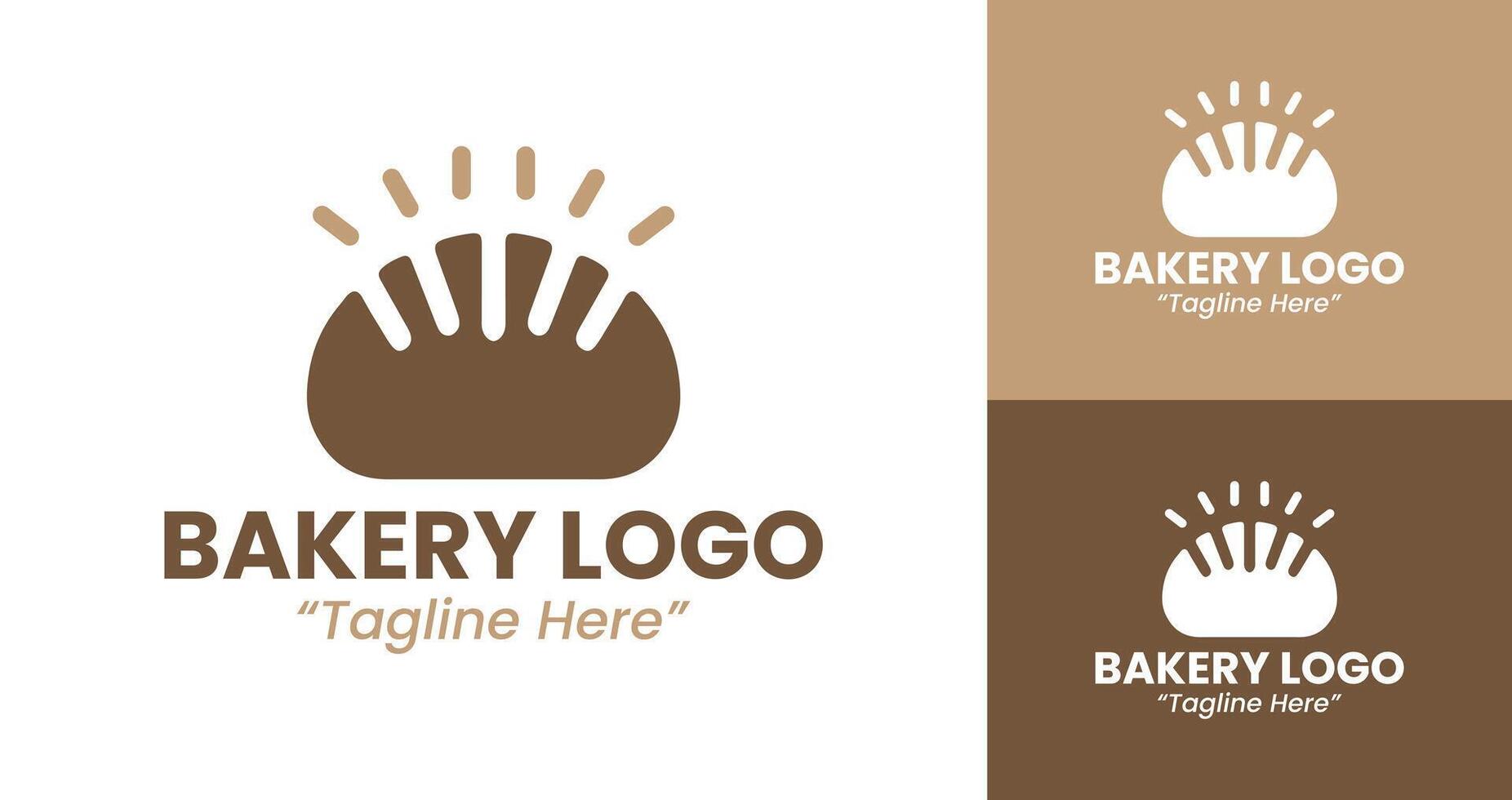 Bakery Logo for Artisan Bakery with Simple Bread Design vector