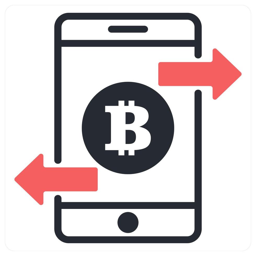 transaction icon concept in red color vector