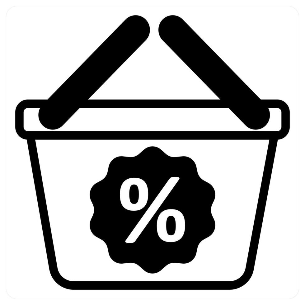 discount concept in black color vector