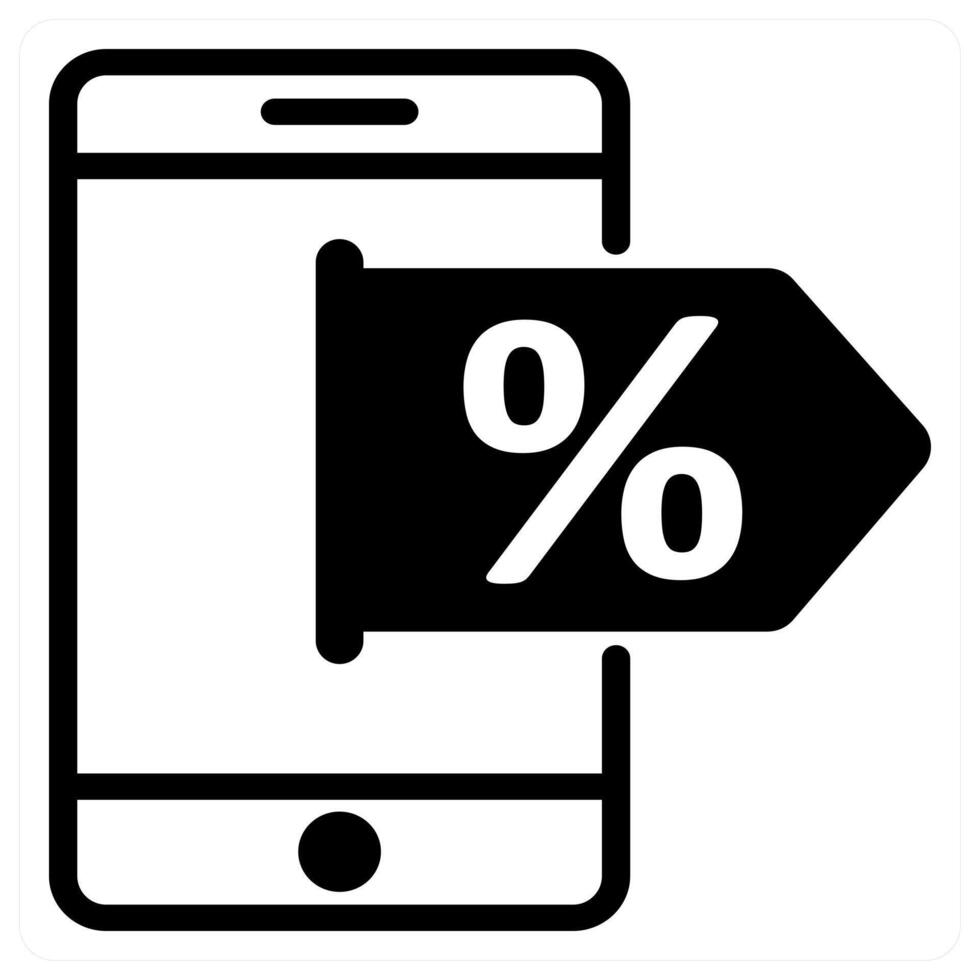 online discount in black color vector