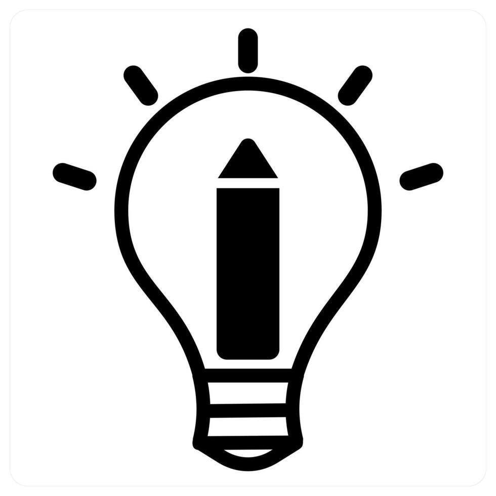 creative idea in black color vector