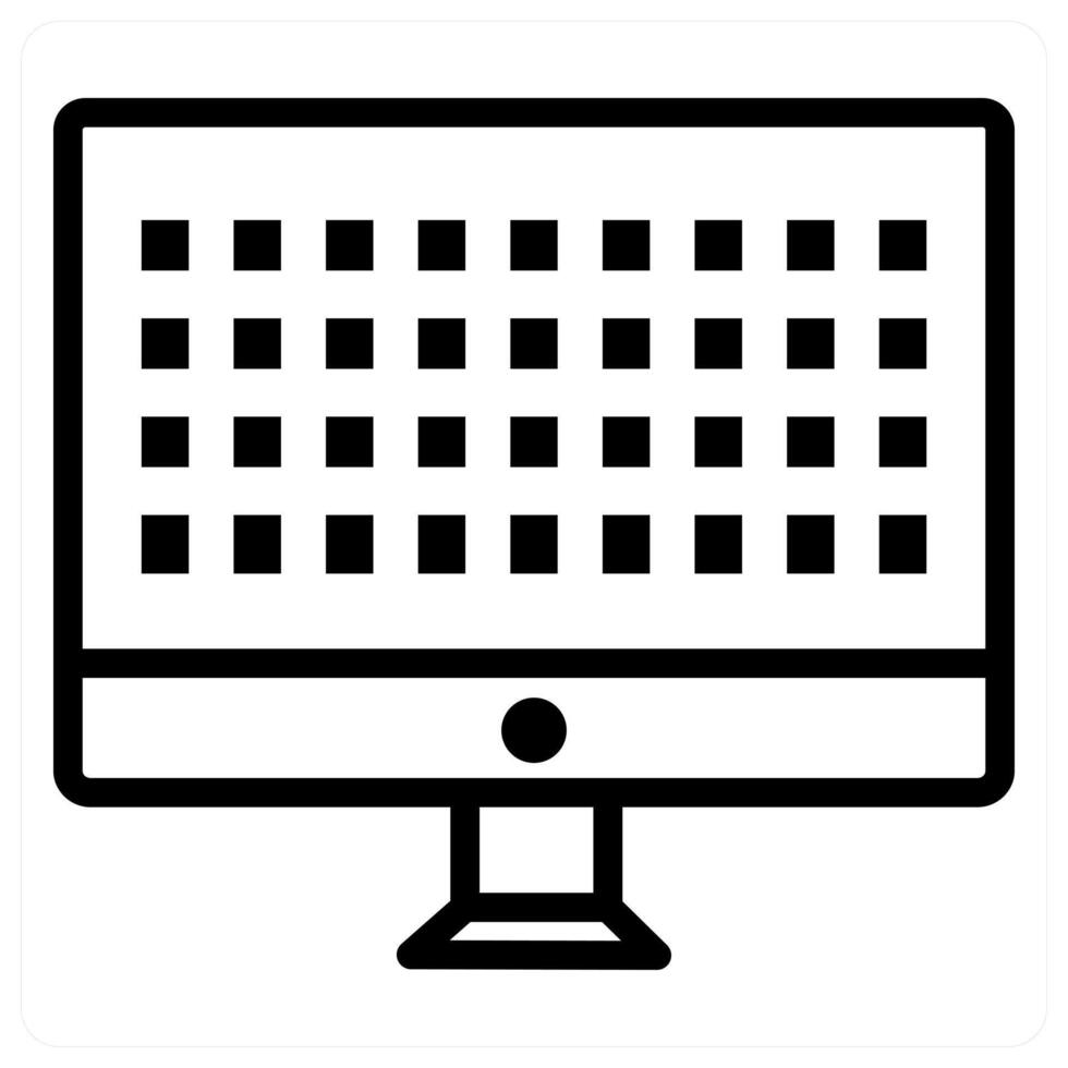grid icon in black color vector