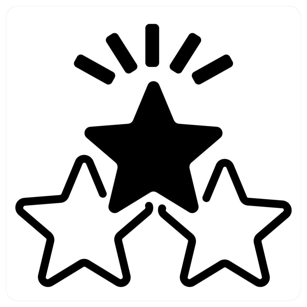stars icon concept in black color vector