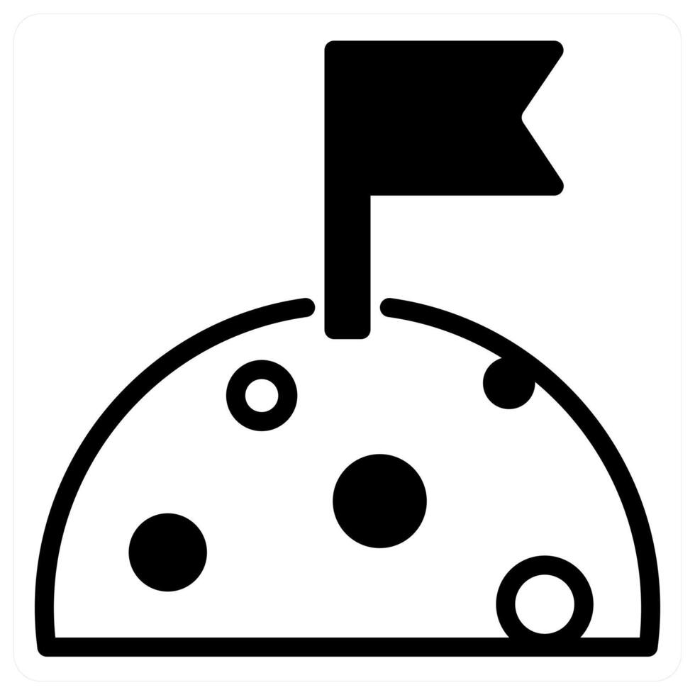 moon concept in black color vector