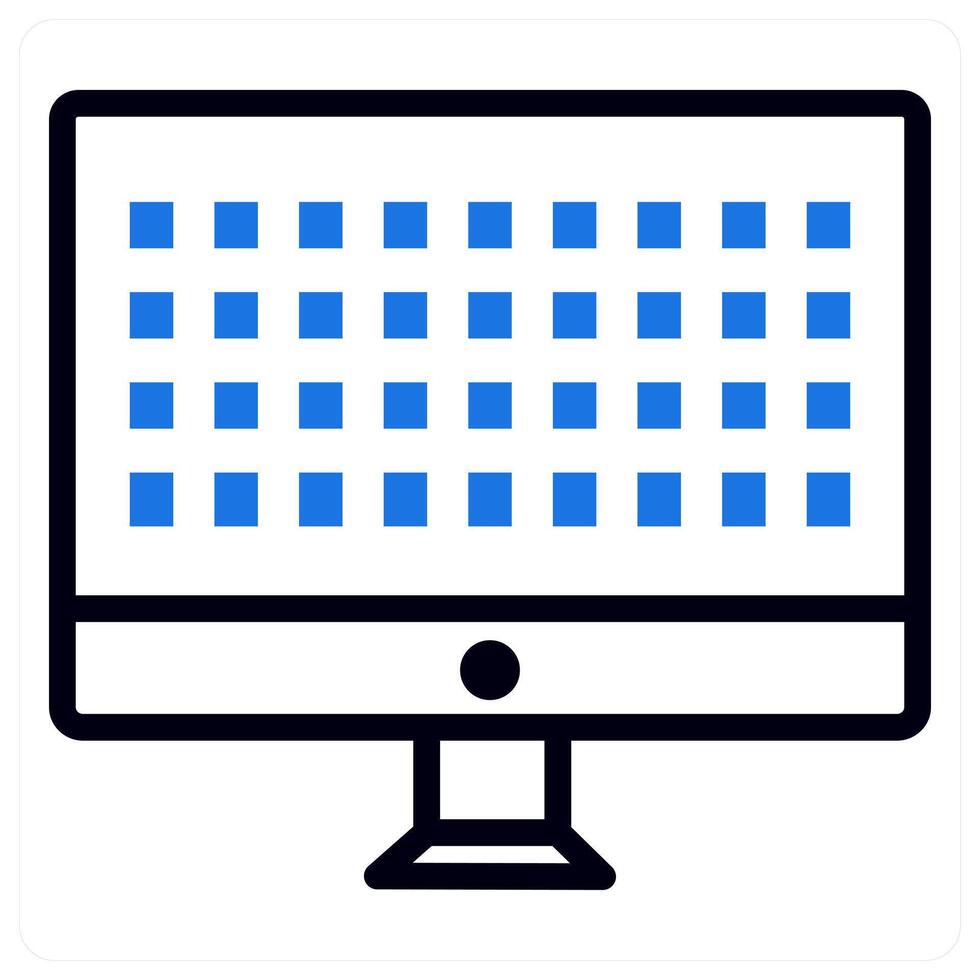 grid concept in blue color vector