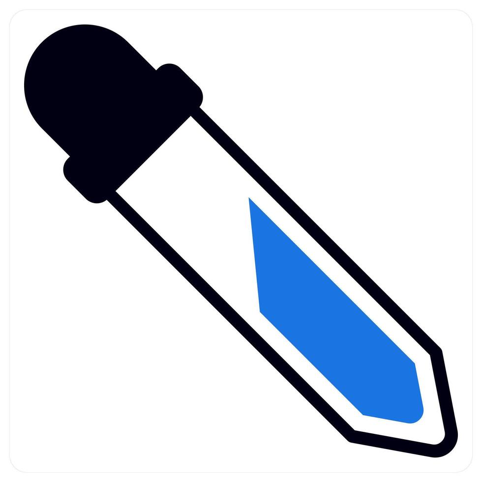 color picker icon concept in blue color vector