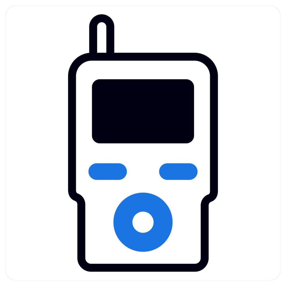 woki toki icon concept in blue color vector